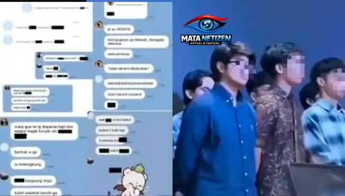 Ilustrasi tangkapan layar grup chat dugaan kekerasan seksual mahasiswa FH UI yang diselidiki polisi