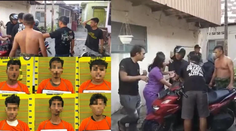 Petugas Ditresnarkoba Polda Sumut melakukan penggerebekan bandar narkoba di Jalan Multatuli Medan Maimun yang berujung ricuh