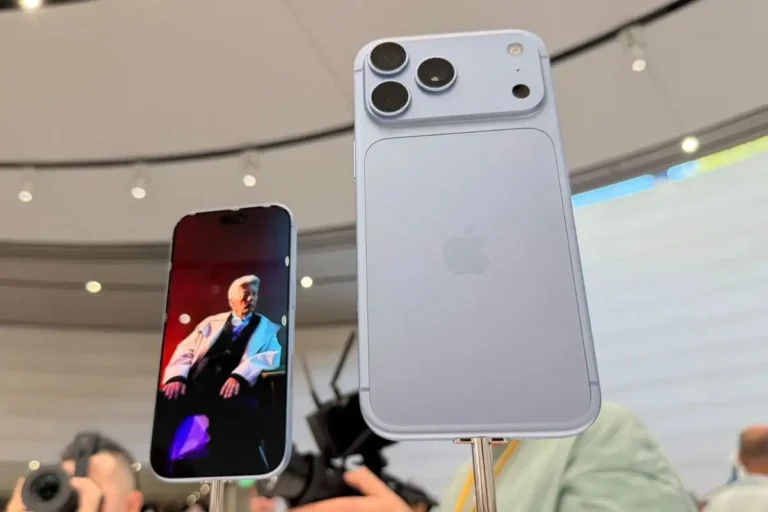 Apple resmi meluncurkan iPhone 18 Pro dan iPhone 18 Pro Max dalam acara Surprise and Shine di Steve Jobs Theater, Apple Park, Cupertino, AS, Rabu (9/9/2026). sumber kompas