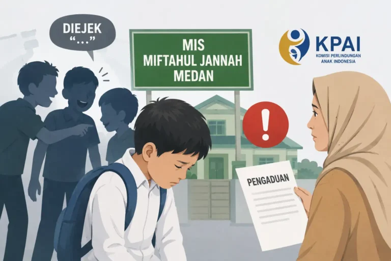 Ilustrasi dugaan perundungan siswa MIS Miftahul Jannah Medan dan pengaduan ke KPAI
