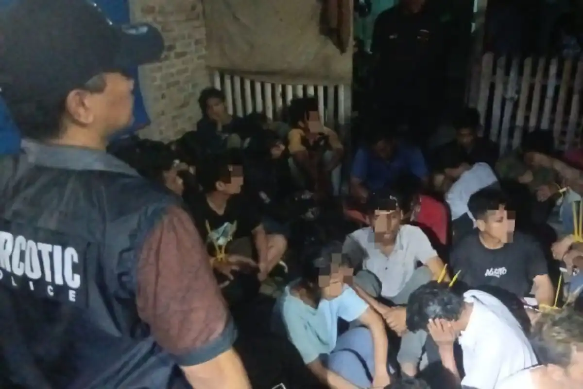 29 Orang Diamankan di Gang Jati Medan, 27 Positif Narkoba