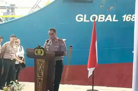 Kapolri Bongkar 1,16 Ton Ketamin di Kapal MT Global 168